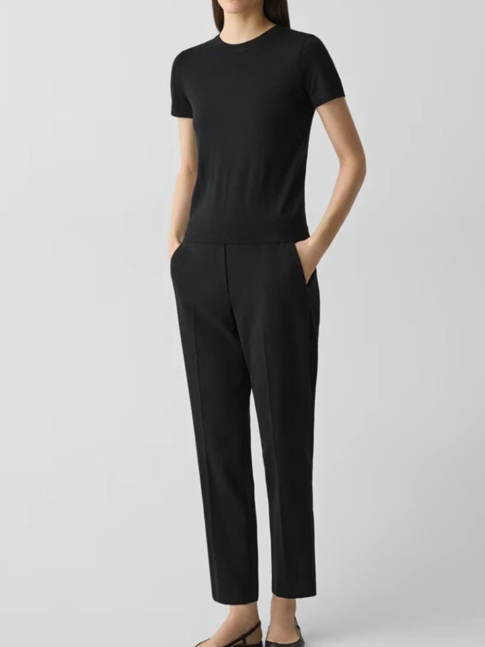 Theory TREECA pant in Admiral Crepe • 0